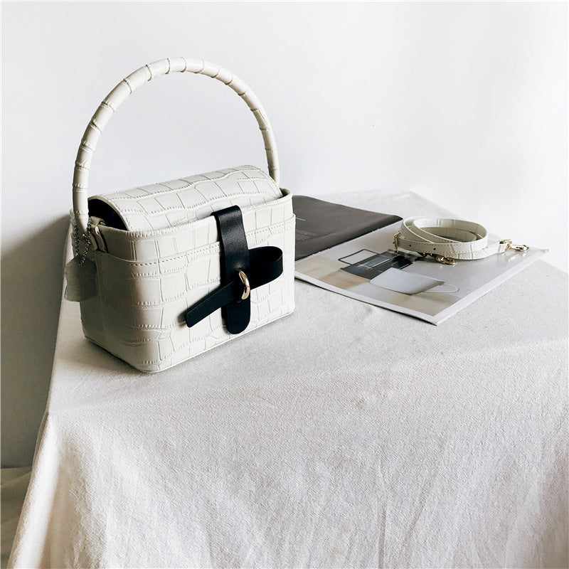 Women's Retro High Sense Box Vegetable Basket Crossbody Bags