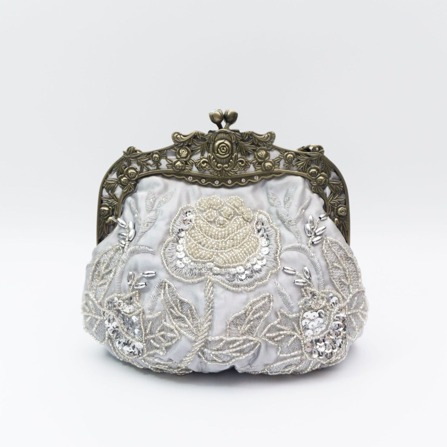 Kai Handmade Pearl Embroidery Flowers Dinner Evening Bags