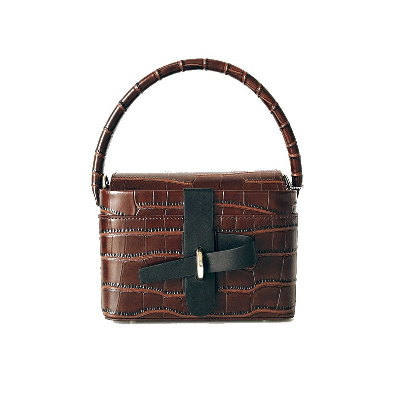 Women's Retro High Sense Box Vegetable Basket Crossbody Bags