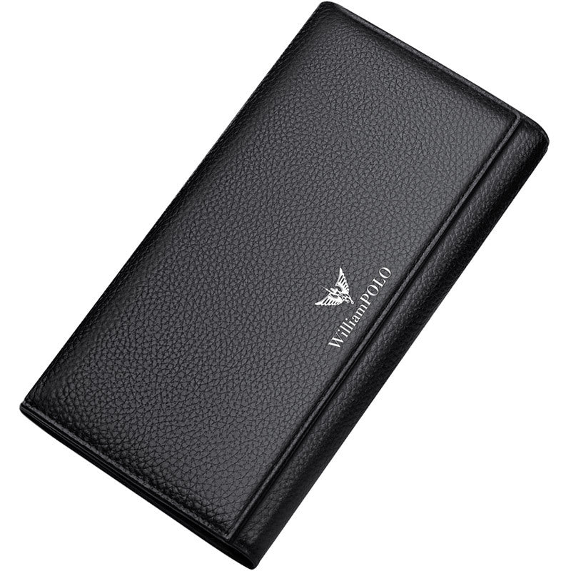 Men's Paul Leather Long Type Business Simplicity Large Men's Wallets
