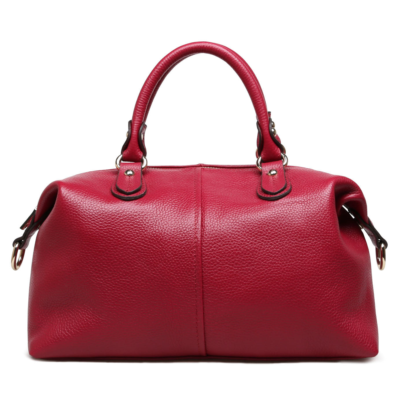 Women's Boston Portable Top Layer Cowhide Leather Handbags