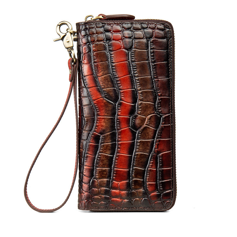 Women's & Men's Clutch First Layer Cowhide Large Capacity Bags
