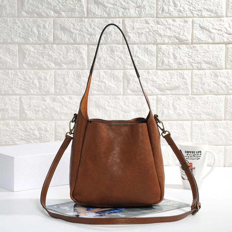 Women's Retro Genuine Leather Fashion First Layer Shoulder Bags