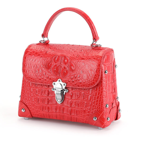 Women's Crocodile Leather Business Commute Genuine Light Handbags