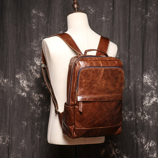 Women's & Men's & Cowhide Mountain Climbing Large Capacity Bags