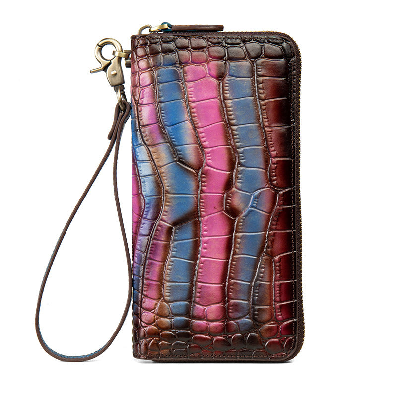 Women's & Men's Clutch First Layer Cowhide Large Capacity Bags