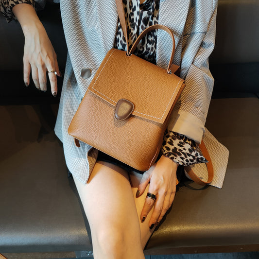 Women's Leather Fashion First Layer Cowhide Korean Bags