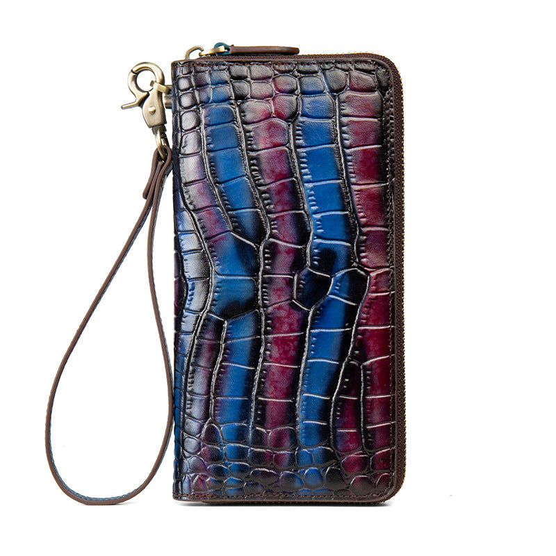 Women's & Men's Clutch First Layer Cowhide Large Capacity Bags