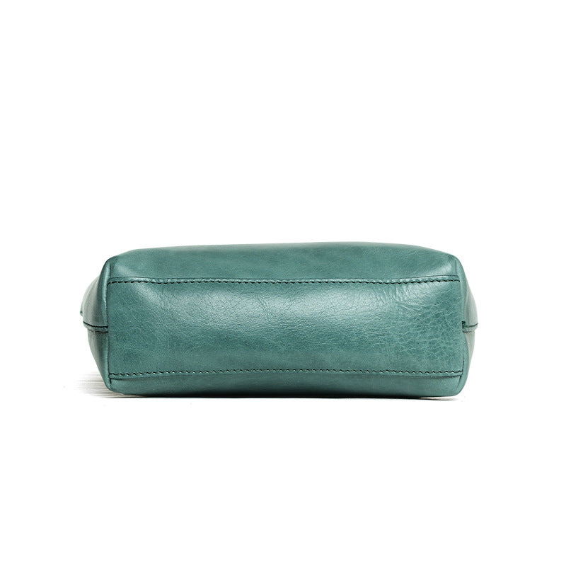 Retro Minority Cowhide Leather Large Capacity Handbags