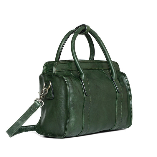 Women's Niche Hand Dyed First Layer Cowhide Handbags