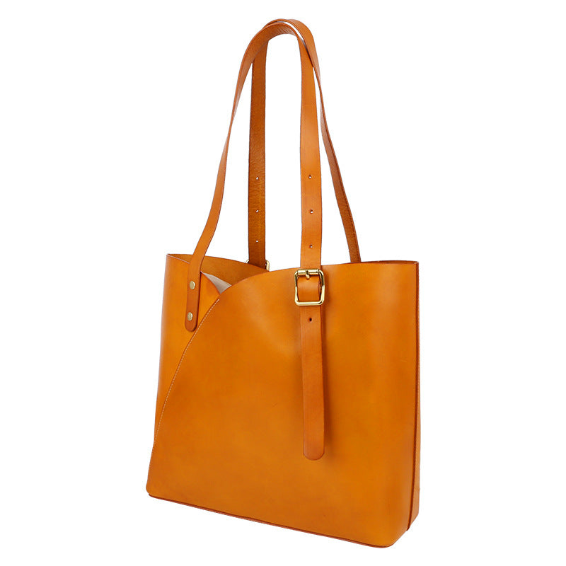 Women's Trendy Simple Retro Large Capacity Vegetable Shoulder Bags