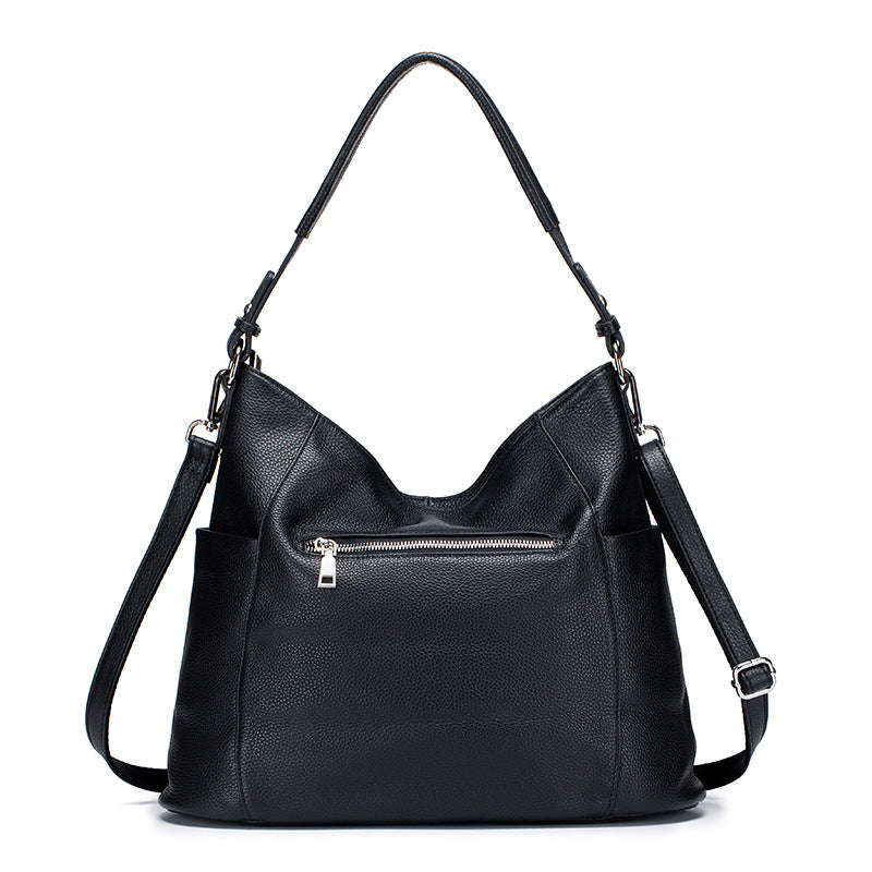 Women's Layer Cowhide Leather Genuine Soft Tassel Shoulder Bags