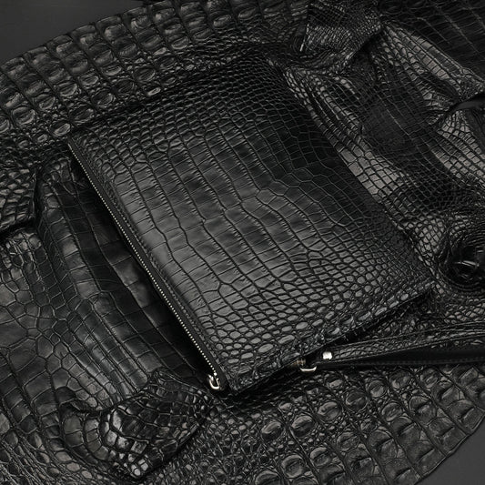 Men's Fish Belly Clutch Envelope Genuine Leather Men's Handbags