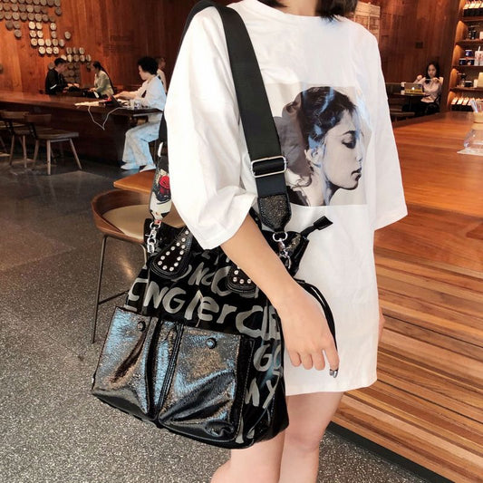 Women's Charming Letter Rhinestone Fashion Elegant Shoulder Bags