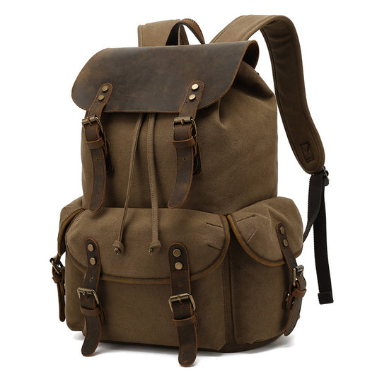 Fashion Portable Canvas Trendy Large Capacity Backpacks