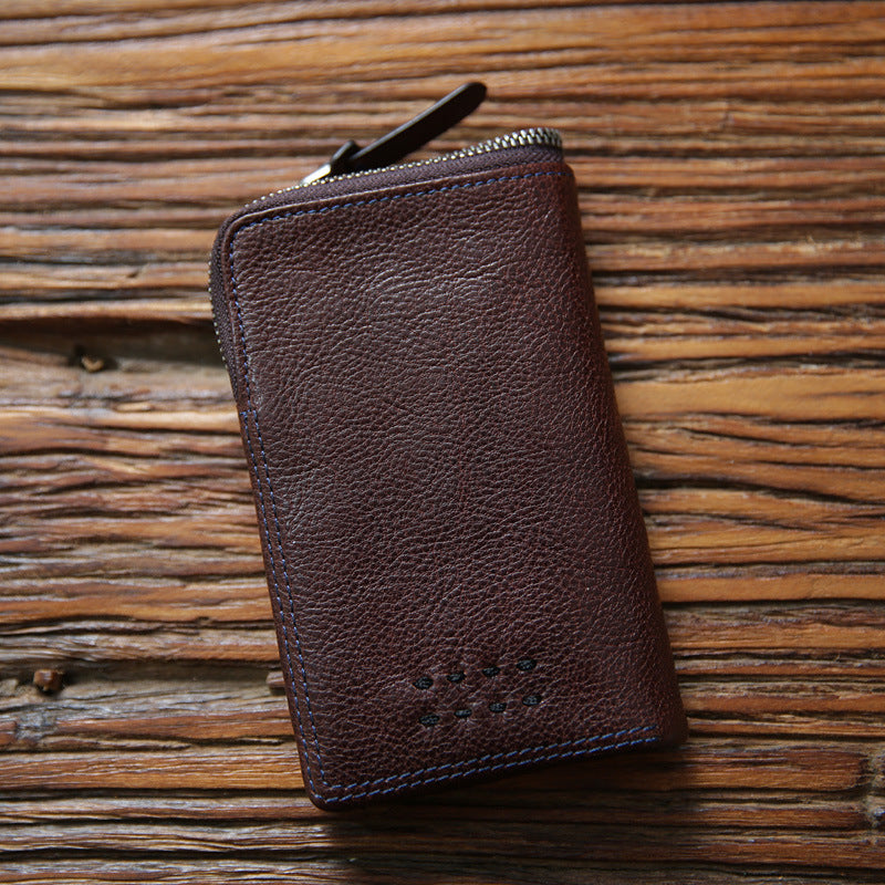 Men's Short Leather Hand Vegetable First Layer Men's Wallets