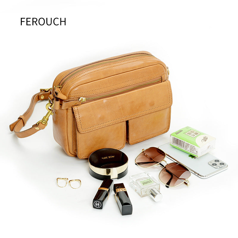 Women's & Men's & Vintage First Layer Cowhide Handmade Shoulder Bags