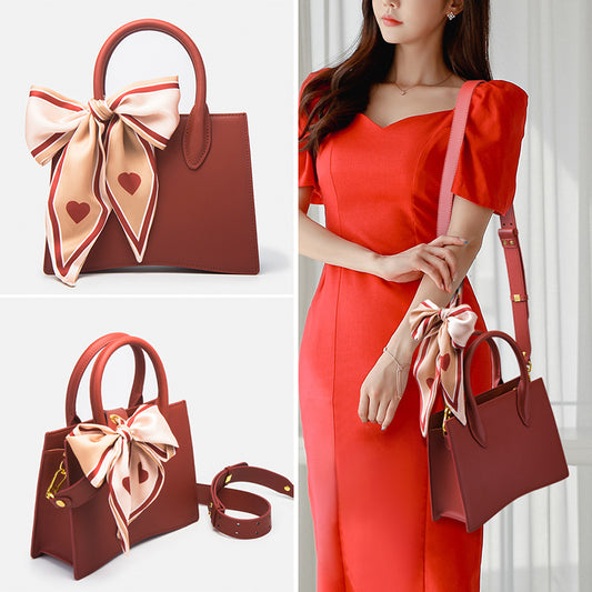 Women's Scarf Wine Red Bridal Wedding Mother Handbags