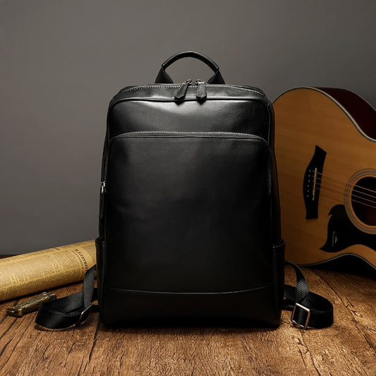 Men's Shipping First Layer Cowhide Computer Backpacks