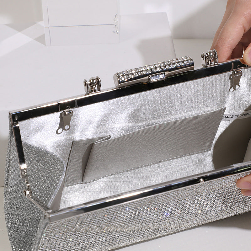 Dinner Fashion Clutch Double-sided Diamond Matching Evening Bags