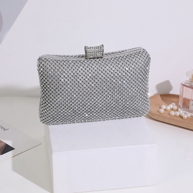 Women's Clutch Double-sided Diamond Fashion Dinner Soft Evening Bags