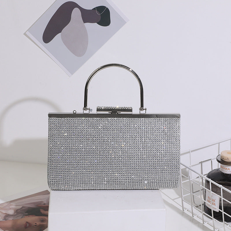 Dinner Fashion Clutch Double-sided Diamond Matching Evening Bags
