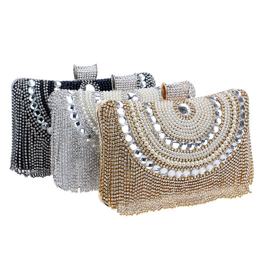 Women's New Tassel Dinner Banquet Dress Bags