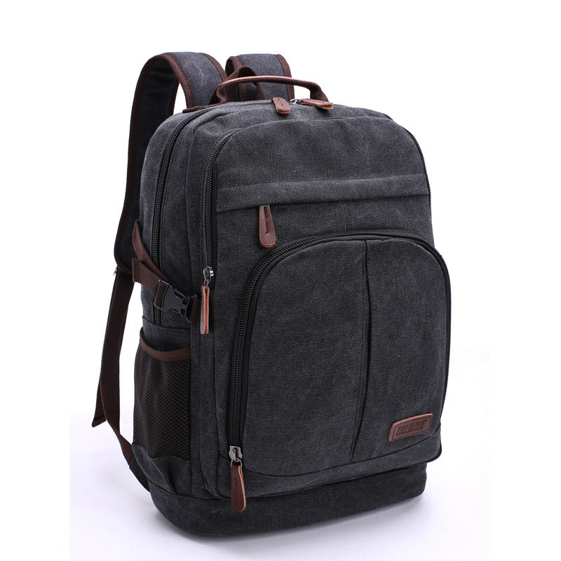 Innovative Large Capacity Washed Canvas Leisure Backpacks