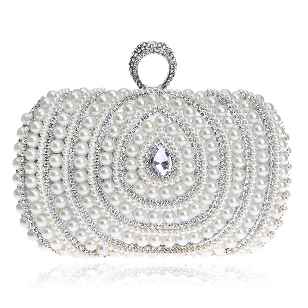 Women's Pearl Clutch Fashion Banquet Dress Dinner Bags