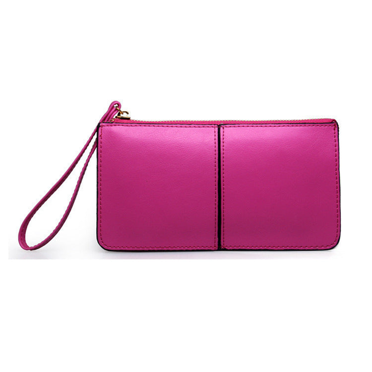 Long Zipper Genuine Leather Hand-held Fashion Ladies Wallets