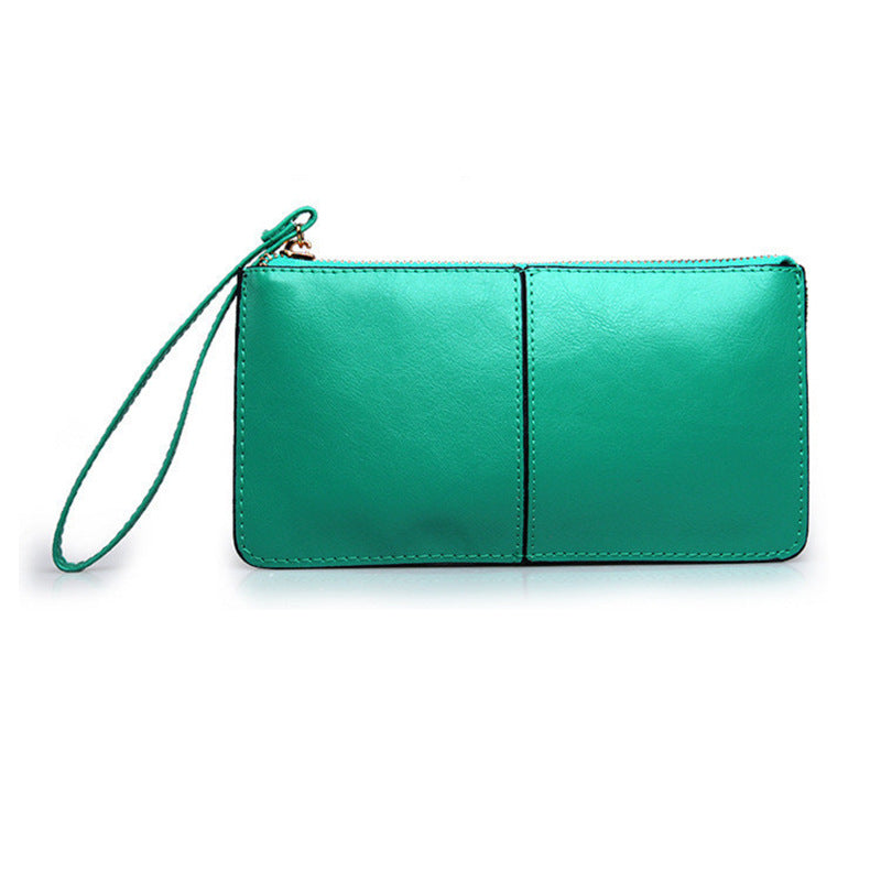 Long Zipper Genuine Leather Hand-held Fashion Ladies Wallets