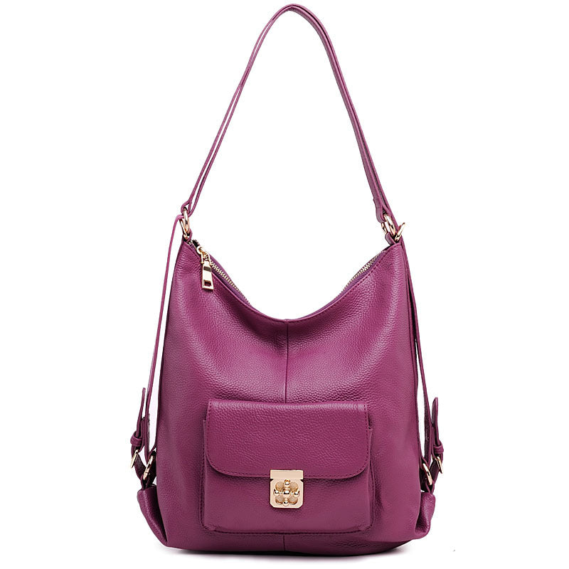 Women's Fashion Trendy Genuine Leather First Layer Backpacks