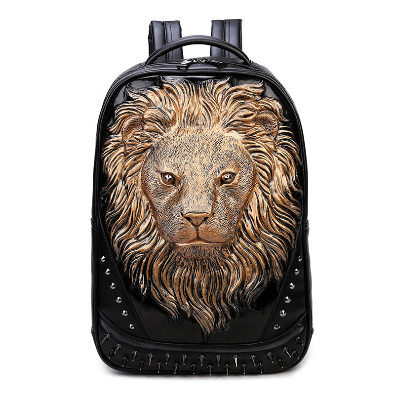 Domineering Trendy Cool Punk Creative Old Backpacks