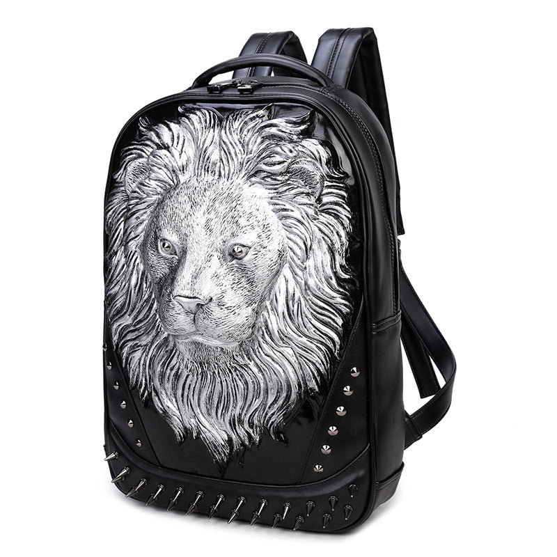 Domineering Trendy Cool Punk Creative Old Backpacks