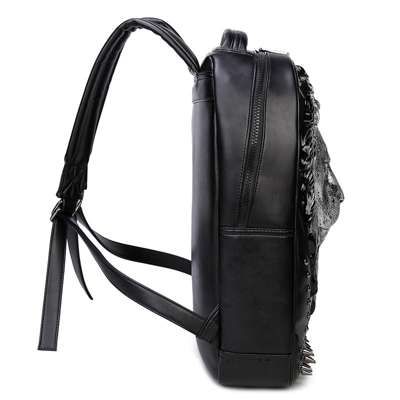 Domineering Trendy Cool Punk Creative Old Backpacks