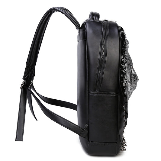 Domineering Trendy Cool Punk Creative Old Backpacks