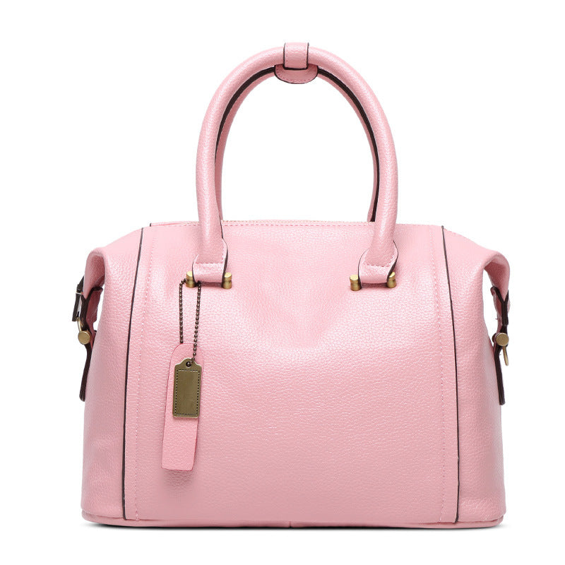 Women's Fashion Lychee Pattern Pillow Trendy Simple Crossbody Bags