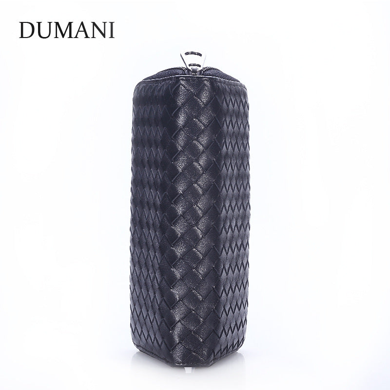 Women's Clutch Sheepskin Woven Handmade Zipper Korean Bags
