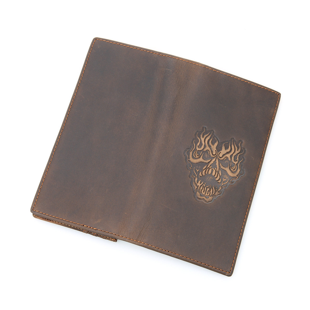 Crocodile Pattern Skull Genuine Leather Vintage Crazy Men's Wallets