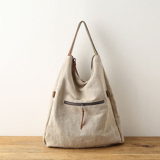 Women's Cloth Canvas Retro Cotton Linen Simple Shoulder Bags