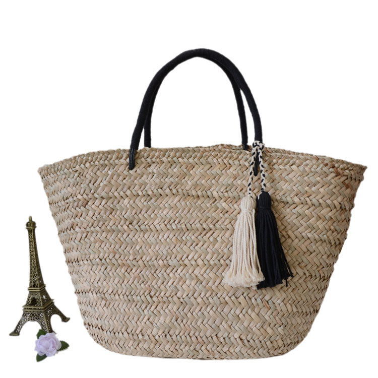 Water Plants Woven Fashion Simple Elegant Tassel Shoulder Bags