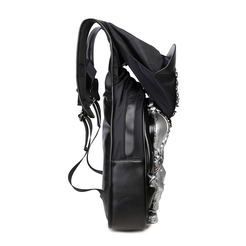 Women's & Men's & Computer Pirate Cap Rivet Backpacks