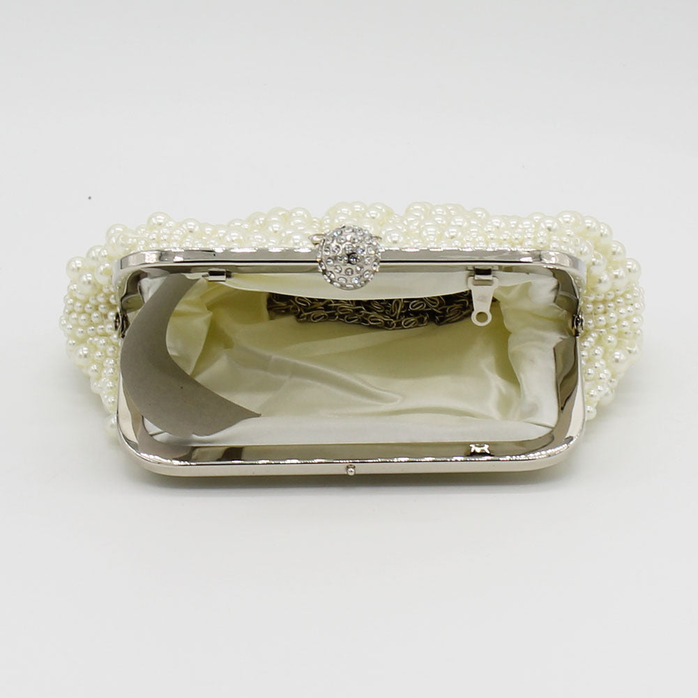 Pearl Banquet Dress Garment Bridal Clutch Evening Bags