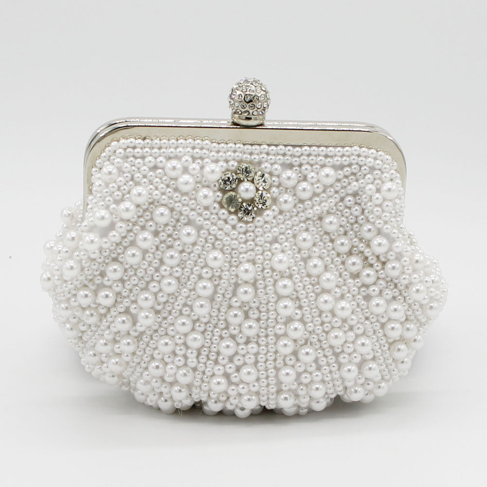 Pearl Banquet Dress Garment Bridal Clutch Evening Bags