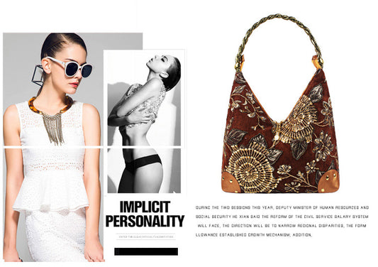 Ethnic Style Retro Beaded Exquisite Fashion Bags