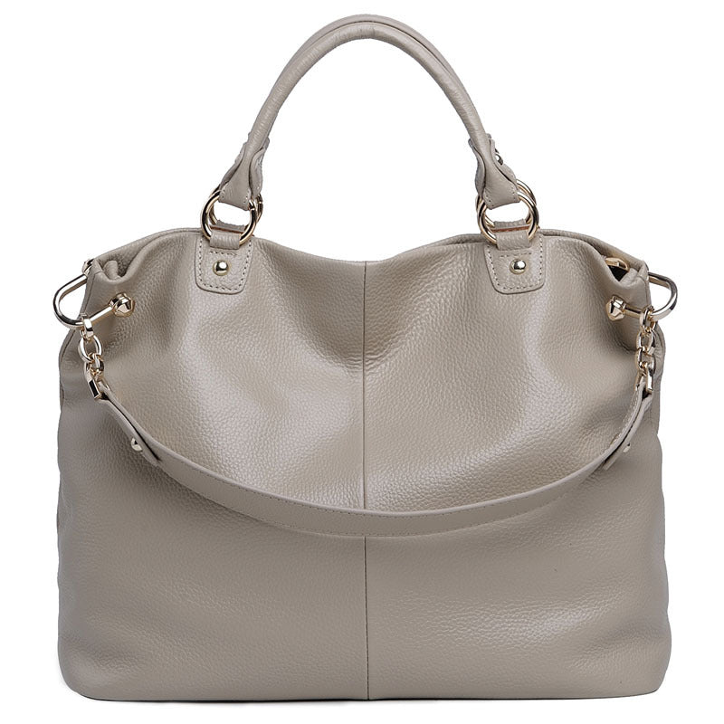 Women's Trendy Head Layer Cattlehide Leather Fashion Shoulder Bags
