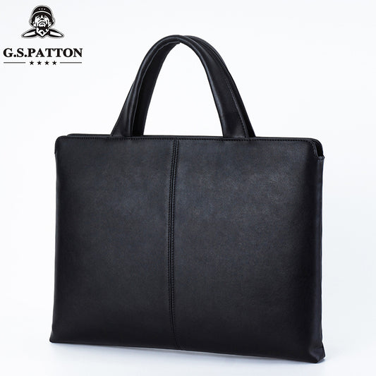 Men's Leather Computer Cowhide Business Single Wholesale Men's Handbags