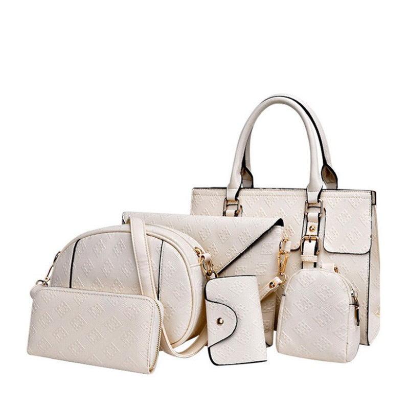 Women's Fashion Diamond Plaid Set Mother Handbags