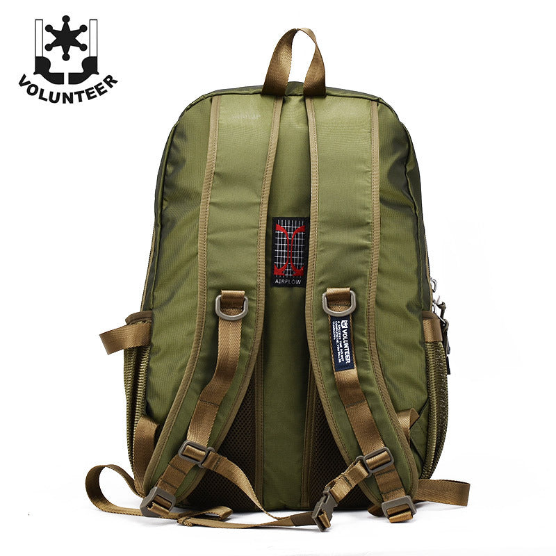 Men's Fashion Large Capacity Waterproof Canvas Backpacks