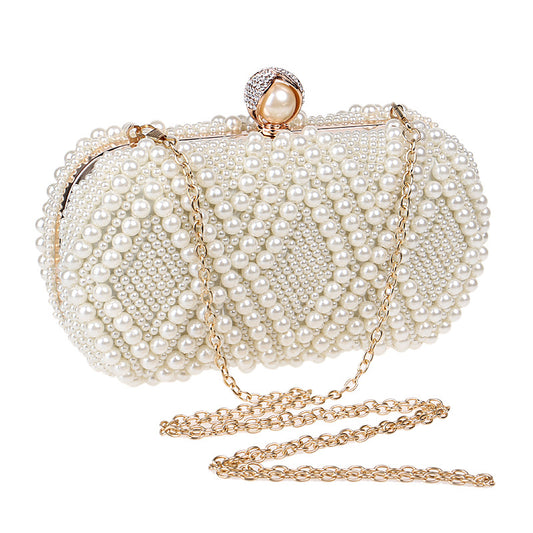 Women's Attractive Pearl Dinner Banquet Dress Evening Bags